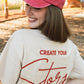 Create the Story Graphic Oversized T-shirt