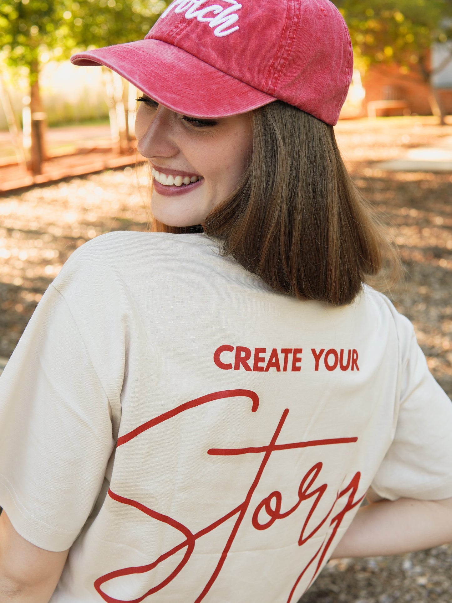 Create the Story Graphic Oversized T-shirt