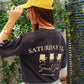 Saturday Club Navy Oversized T-Shirt